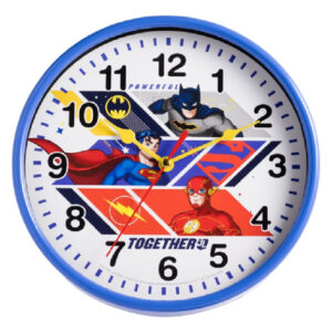 Reloj Mural Infantil De 20 Cm Con Diseno De Dc Superheroes