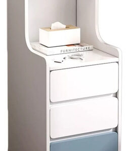 Velador Angosto Con Cajones 25*34*87cm Color 30*34*87cm