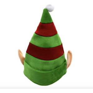 Gorro Elfo Con Orejas , Gorro Fantasia Navideño, Color Verde