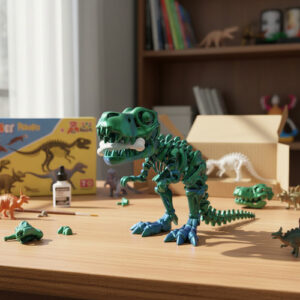 T-rex Articulado, Esqueleto Articulado Color Multicolor